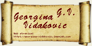 Georgina Vidaković vizit kartica